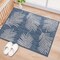 World Rug Gallery Contemporary Palm Leaves Textured Flat Weave Indoor/Outdoor Area Rug 2'x3' Blue 111BLUE2X3 - alternate 1